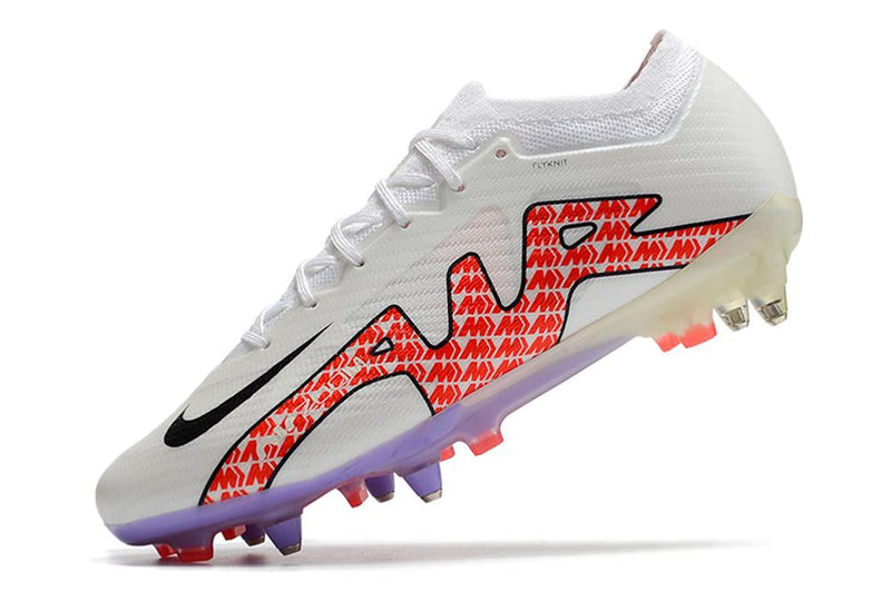 Chuteira Nike Mercurial Vapor XV Elite SG Campo - Branco e Vermelho
