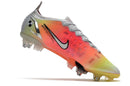 Chuteira Nike Mercurial Vapor 14 Elite SG Campo - Branca, Laranja e Verde