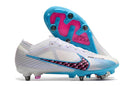 Chuteira Nike Mercurial Vapor XV Elite SG Campo - Branco e Azul