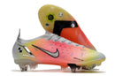 Chuteira Nike Mercurial Vapor 14 Elite SG Campo - Branca, Laranja e Verde