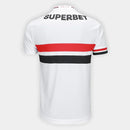 Camisa São Paulo 25/26 Home New Balance Masculina - Branco+Vermelho