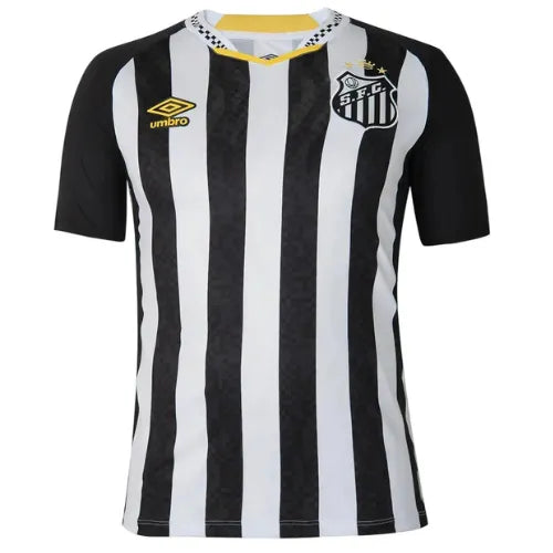 Camisa Santos Away 25/26 - Preta e Branca