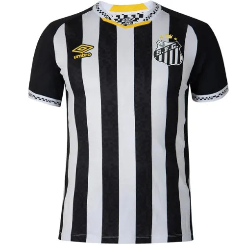 Camisa Santos Away 25/26 Jogador - Preta e Branca