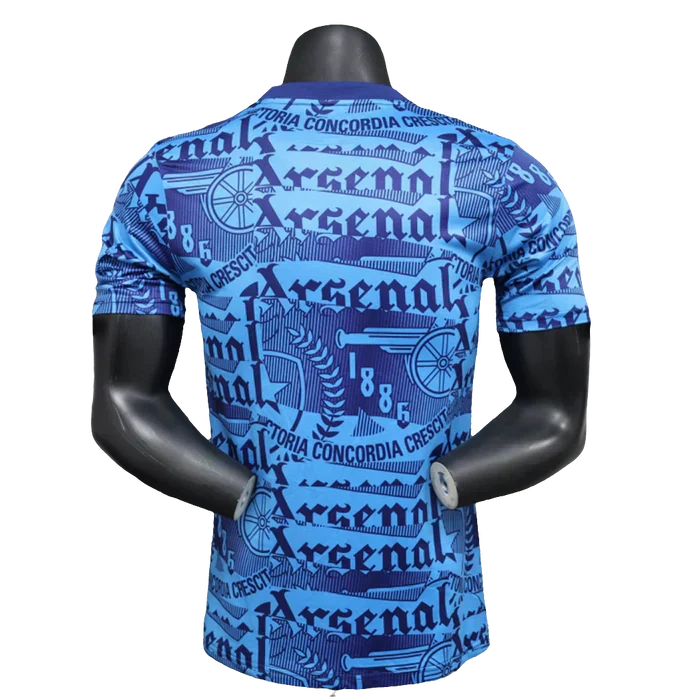 Camisa pré-jogo do Arsenal 25/26 - Azul - Versão Jogador