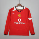 Camisa Manga Longa Manchester United 04/06 Nike - Vermelho