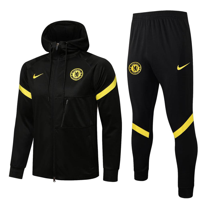 Conjunto Inverno Chelsea Preta Nike - Com Capuz