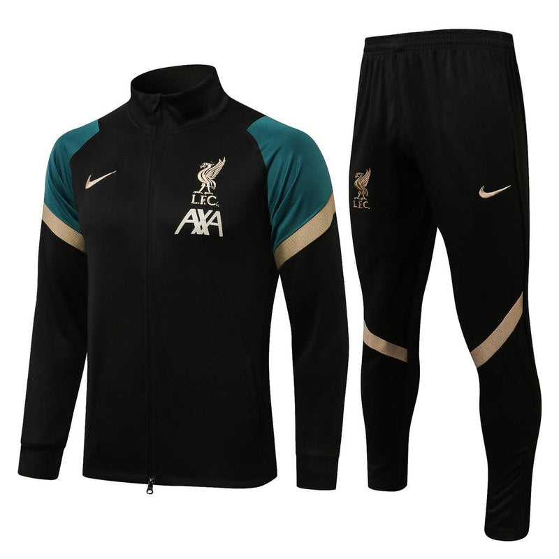 Conjunto Inverno Liverpool Preta Nike - Com Fecho