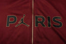 Conjunto Inverno PSG Vinho e Preto Jordan - Com Fecho e Capuz